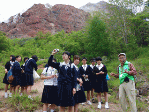 修学旅行　北海道コース２日目　①昭和新山見学