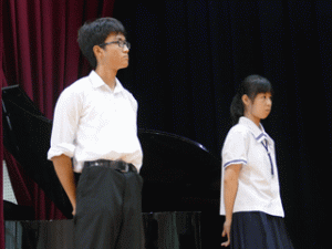 １学期終業式・全国大会壮行式