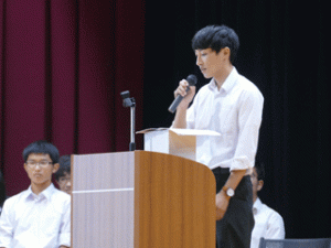 生徒会役員選挙立会演説会