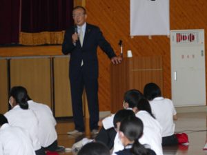 令和２年度１年生「地域学」キックオフセミナー<br>笠岡市長講演会